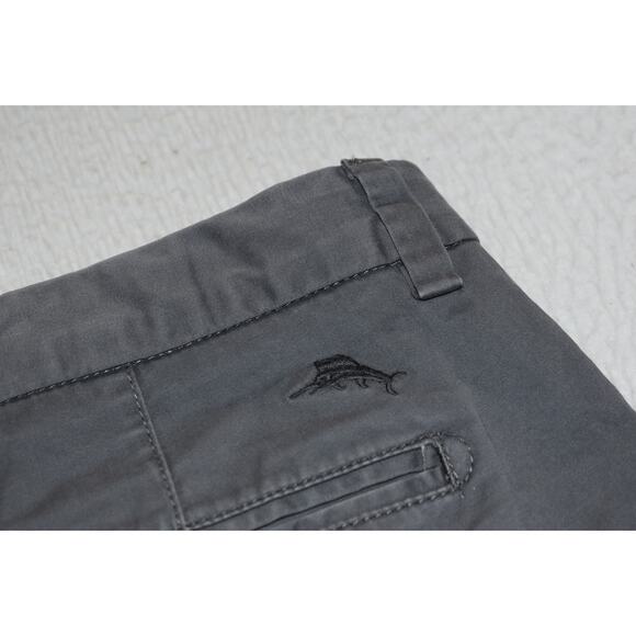 Tommy Bahama Hawaiian Shorts Mens Size 36 Tropical Gray Cotton Spandex Blend - Picture 1 of 6